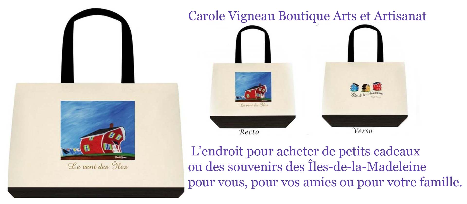 Bannière  Carole Vigneau Boutique Arts et Artisanat | Et plus