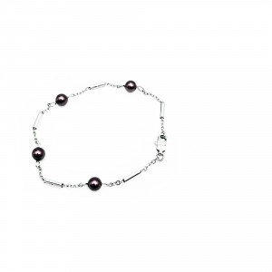 Bracelet Chaîne et perles de verre