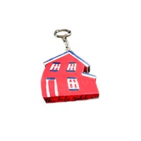 Porte-clés, maison rouge